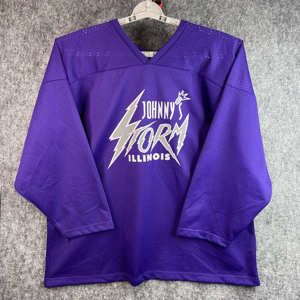 Athletic Sewing Inc. Johnny Storm Illinois 30 Athletic Shirt Size XXL‎ Purple